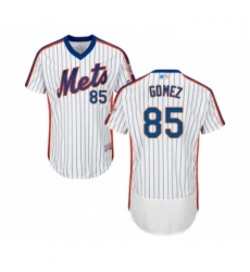 Mens New York Mets 85 Carlos Gomez White Alternate Flex Base Authentic Collection Baseball Jersey