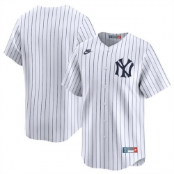 Men New York Yankees Blank White Cooperstown Collection Limited Stitched Baseball Jersey