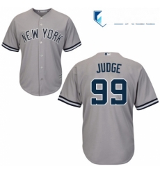 Mens Majestic New York Yankees 99 Aaron Judge Replica Grey Road MLB Jersey