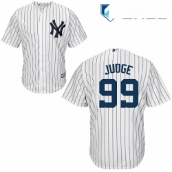 Youth Majestic New York Yankees 99 Aaron Judge Authentic White Home MLB Jersey