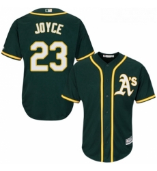 Youth Majestic Oakland Athletics 23 Matt Joyce Replica Green Alternate 1 Cool Base MLB Jersey