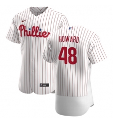 Philadelphia Phillies 48 Spencer Howard Men Nike White Home 2020 Authentic Player MLB Jersey