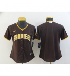 Women's San Diego Padres Blank Brown Baseball Jersey