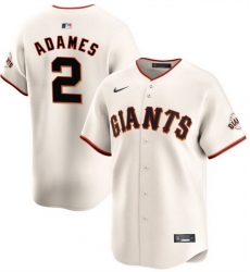 Men San Francisco Giants 2 Willy Adames Cream 2024 Home Limited Stitched Baseball Jersey