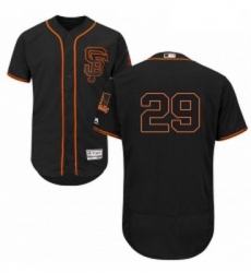 Mens Majestic San Francisco Giants 29 Jeff Samardzija Black Alternate Flex Base Authentic Collection MLB Jersey