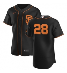 San Francisco Giants 28 Buster Posey Men Nike Black Alternate 2020 Authentic Player MLB Jersey