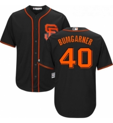 Youth Majestic San Francisco Giants 40 Madison Bumgarner Authentic Black Alternate Cool Base MLB Jersey