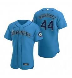 Men Seattle Mariners 44 Julio Rodr EDguez Royal Flex Base Stitched Jersey