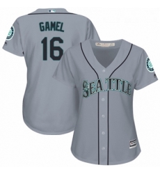 Womens Majestic Seattle Mariners 16 Ben Gamel Authentic Grey Road Cool Base MLB Jersey 