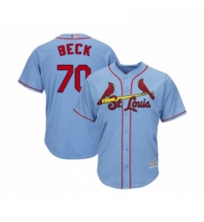 Youth St Louis Cardinals 70 Chris Beck Replica Light Blue Alternate Cool Base Baseball Jersey 