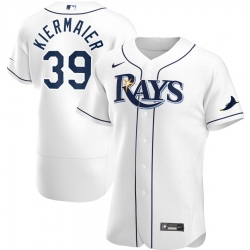 Men Tampa Bay Rays 39 Kevin Kiermaier Men Nike White Home 2020 Flex Base Player MLB Jersey