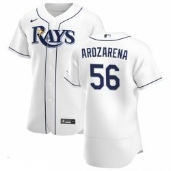 Men Tampa Bay Rays 56 Randy Arozarena Men Nike White Home 2020 Flex Base Player MLB Jersey