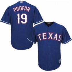 Youth Majestic Texas Rangers 19 Jurickson Profar Replica Royal Blue Alternate 2 Cool Base MLB Jersey