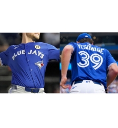 Men Toronto Blue Jay Trey Yesavage #39 Blue Stitched Baseball Jersey