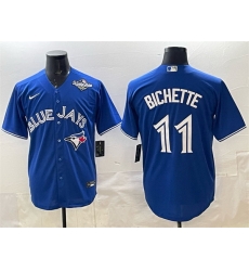 Men Toronto Blue Jays 11 Bo Bichette Royal 2025 World Series Cool Base Stitched Baseball Jersey