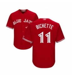 Youth Toronto Blue Jays #11 Bo Bichette Authentic Scarlet Alternate Baseball Player Jersey