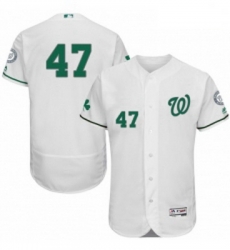 Mens Majestic Washington Nationals 47 Gio Gonzalez White Celtic Flexbase Authentic Collection MLB Jersey