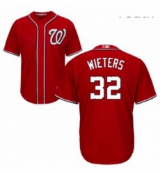 Youth Majestic Washington Nationals 32 Matt Wieters Replica Red Alternate 1 Cool Base MLB Jersey