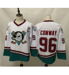 Ducks 96 Charlie Conway White 2020 21 Reverse Retro Adidas Jersey