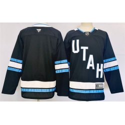 Men Utah Hockey Club Blank Navy Stitched Jersey