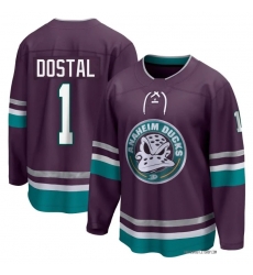Men's Anaheim Ducks Lukas Dostal #1 Fanatics Home Breakaway Player Jersey