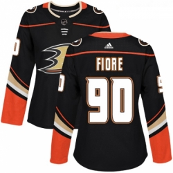 Womens Adidas Anaheim Ducks 90 Giovanni Fiore Premier Black Home NHL Jersey 