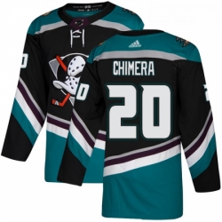 Youth Adidas Anaheim Ducks 20 Jason Chimera Authentic Black Teal Third NHL Jersey 