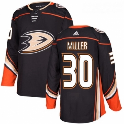 Youth Adidas Anaheim Ducks 30 Ryan Miller Premier Black Home NHL Jersey 