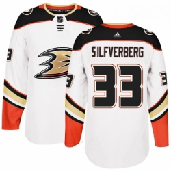 Youth Adidas Anaheim Ducks 33 Jakob Silfverberg Authentic White Away NHL Jersey 