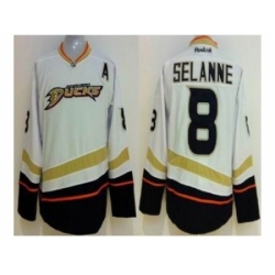 Youth nhl jerseys anaheim ducks #8 teemu selanne white[patch A]1