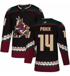 Mens Adidas Arizona Coyotes 14 Richard Panik Premier Black Alternate NHL Jersey 