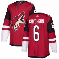 Youth Adidas Arizona Coyotes 6 Jakob Chychrun Authentic Burgundy Red Home NHL Jersey 