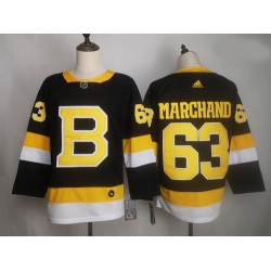 Bruins 63 Brad Marchand Black Adidas Jersey