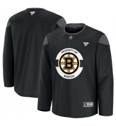 Men Boston Bruins Black 2024 25 Home Team Practice Stitched Hockey Jersey