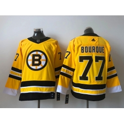 Men Boston Bruins Ray Bourque 77 Yellow 2021 Adidas Stitched NHL Jersey