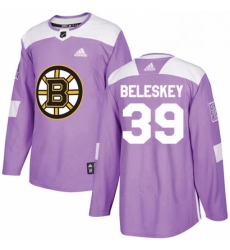 Mens Adidas Boston Bruins 39 Matt Beleskey Authentic Purple Fights Cancer Practice NHL Jersey 