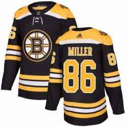 Mens Adidas Boston Bruins 86 Kevan Miller Authentic Black Home NHL Jersey 