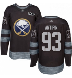 Mens Adidas Buffalo Sabres 93 Victor Antipin Premier Black 1917 2017 100th Anniversary NHL Jersey 