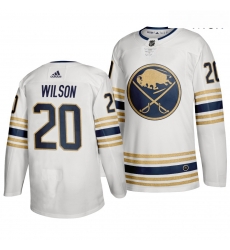 Sabres 20 Scott Wilson White 50th Anniversary Adidas Jersey