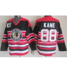 Chicago Blackhawks 88 Patrick Kane Black 75th Throwback CCM NHL Jerseys