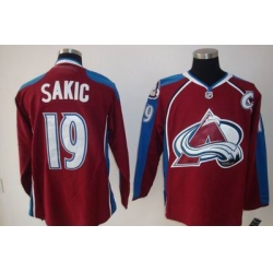 Colorado Avalanche #19 Joe Sakic Red jersey C patch