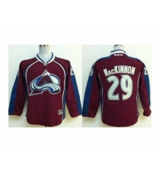 Youth NHL Jerseys Colorado Avalanche #29 Mackinnon red