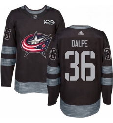 Mens Adidas Columbus Blue Jackets 36 Zac Dalpe Premier Black 1917 2017 100th Anniversary NHL Jersey 