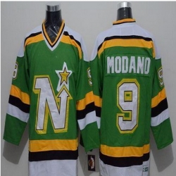 Dallas Stars #9 Mike Modano Stitched Green CCM Throwback NHL Jersey