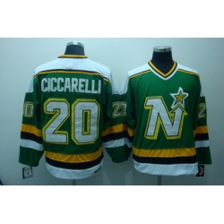 Dalls Stars 20 ciccarelli Green jerseys CCM