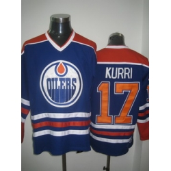 Edmonton Oilers 17 KURRI blue Jerseys