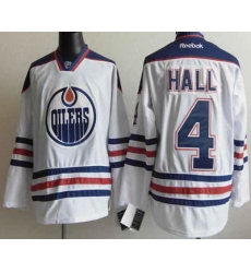 Edmonton Oilers 4 Hall White NHL Jerseys