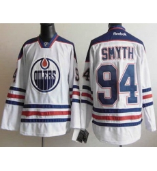 Edmonton Oilers 94 Smyth White NHL Jerseys