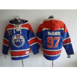 nhl jerseys edmonton oilers #97 mcdavid blue[pullover hooded sweatshirt]