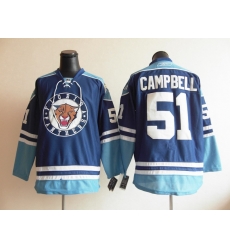 Florida Panthers 51 Brian Campbell Blue NHL Jerseys